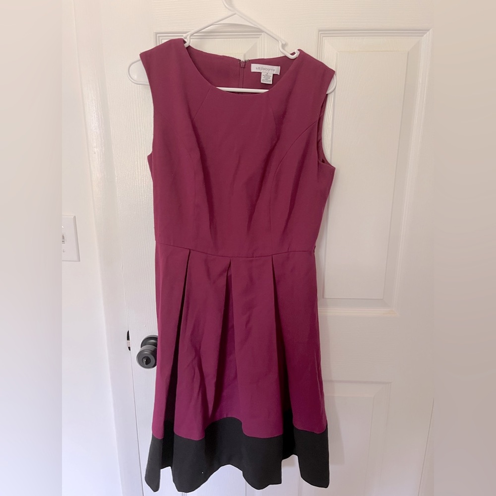 Purple and black dress
